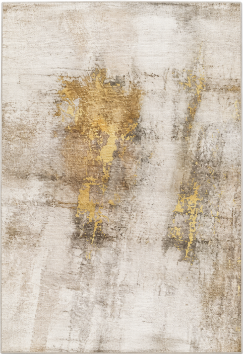 Tapis Modern Design Beige et Or - Imperia