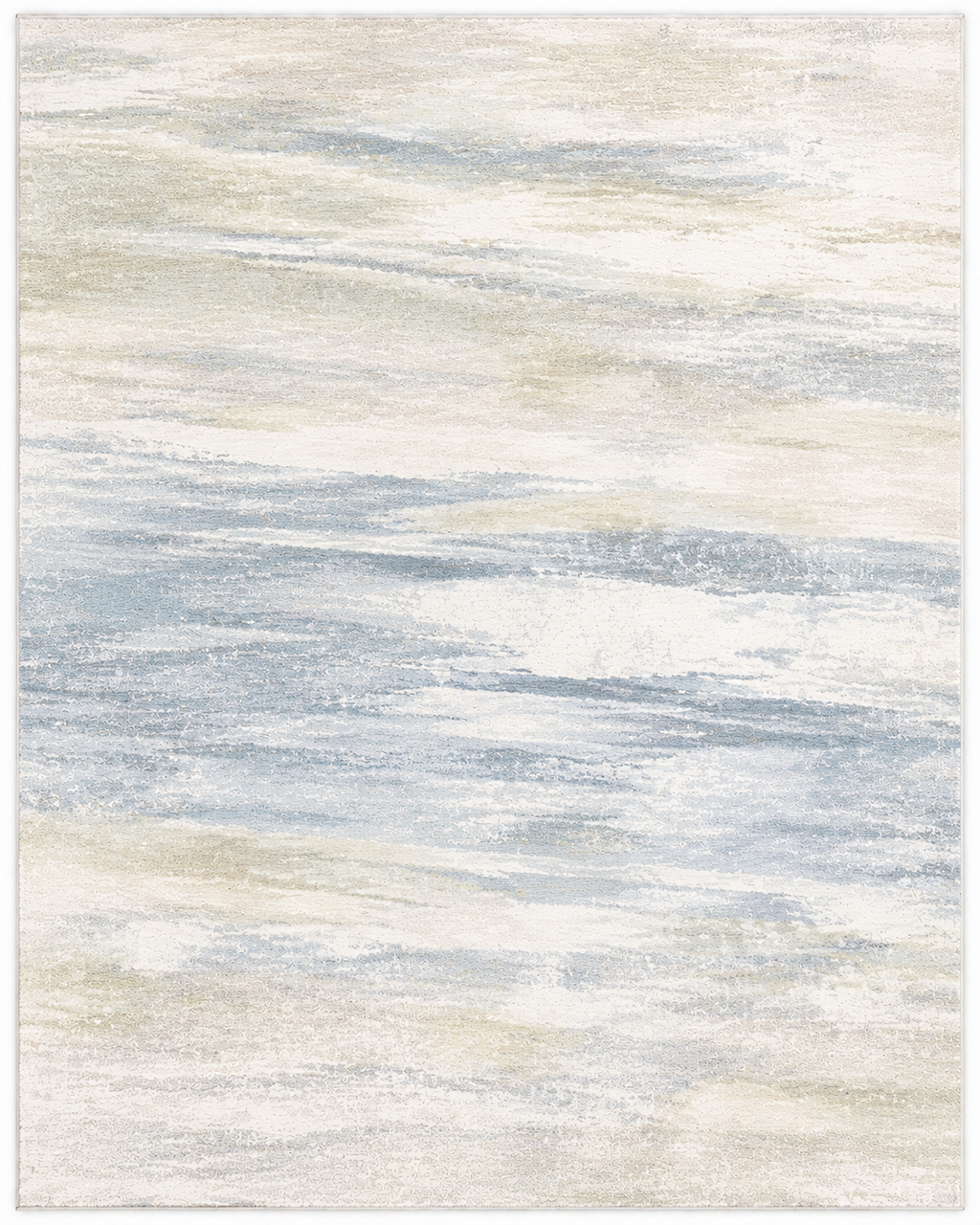 Tapis Moderne Design Bleu ciel et Ivoire - Azur