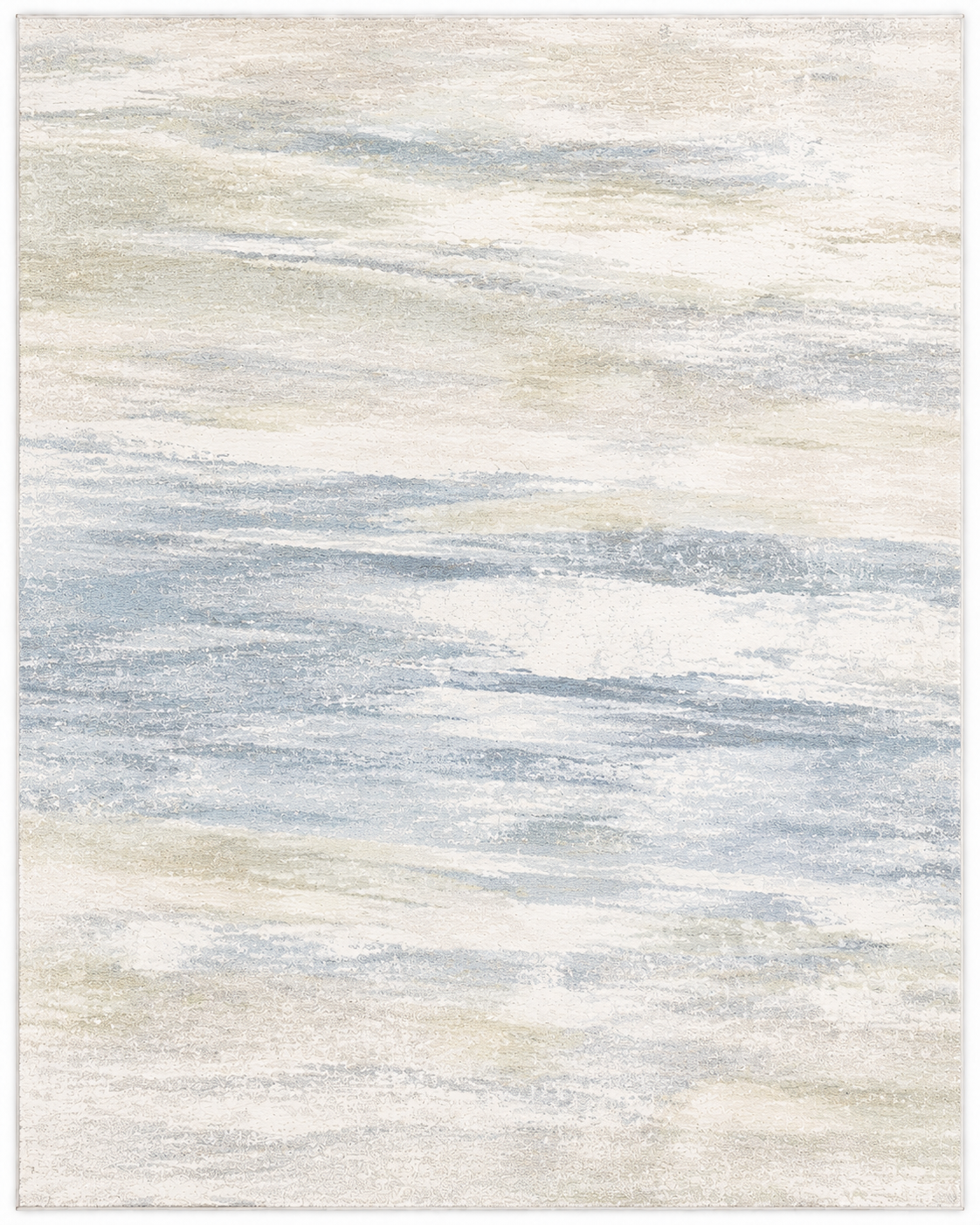Tapis Moderne Design Bleu ciel et Ivoire - Azur