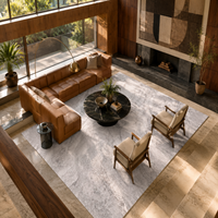 Tapis Modern Design Gris Perle et Beige - Marbella