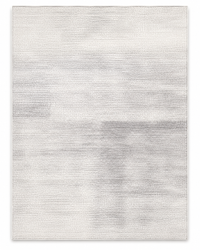 Tapis Modern Design Gris Perle et Blanc - Nébula