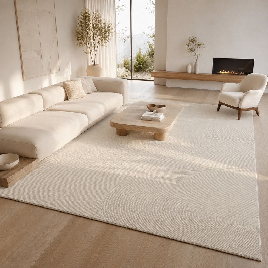 Tapis Scandinave Ivoire et Beige - Imperial