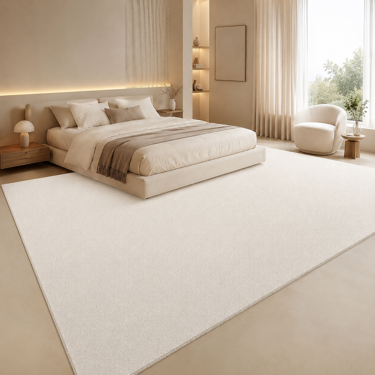 Tapis Uni Beige - Alba