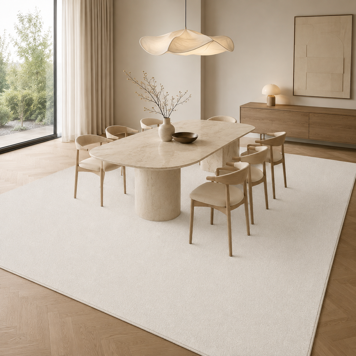 Tapis Uni Beige - Alba
