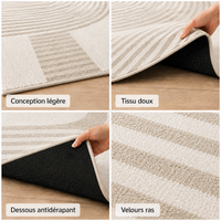 Tapis Scandinave Ivoire et Beige - Arche