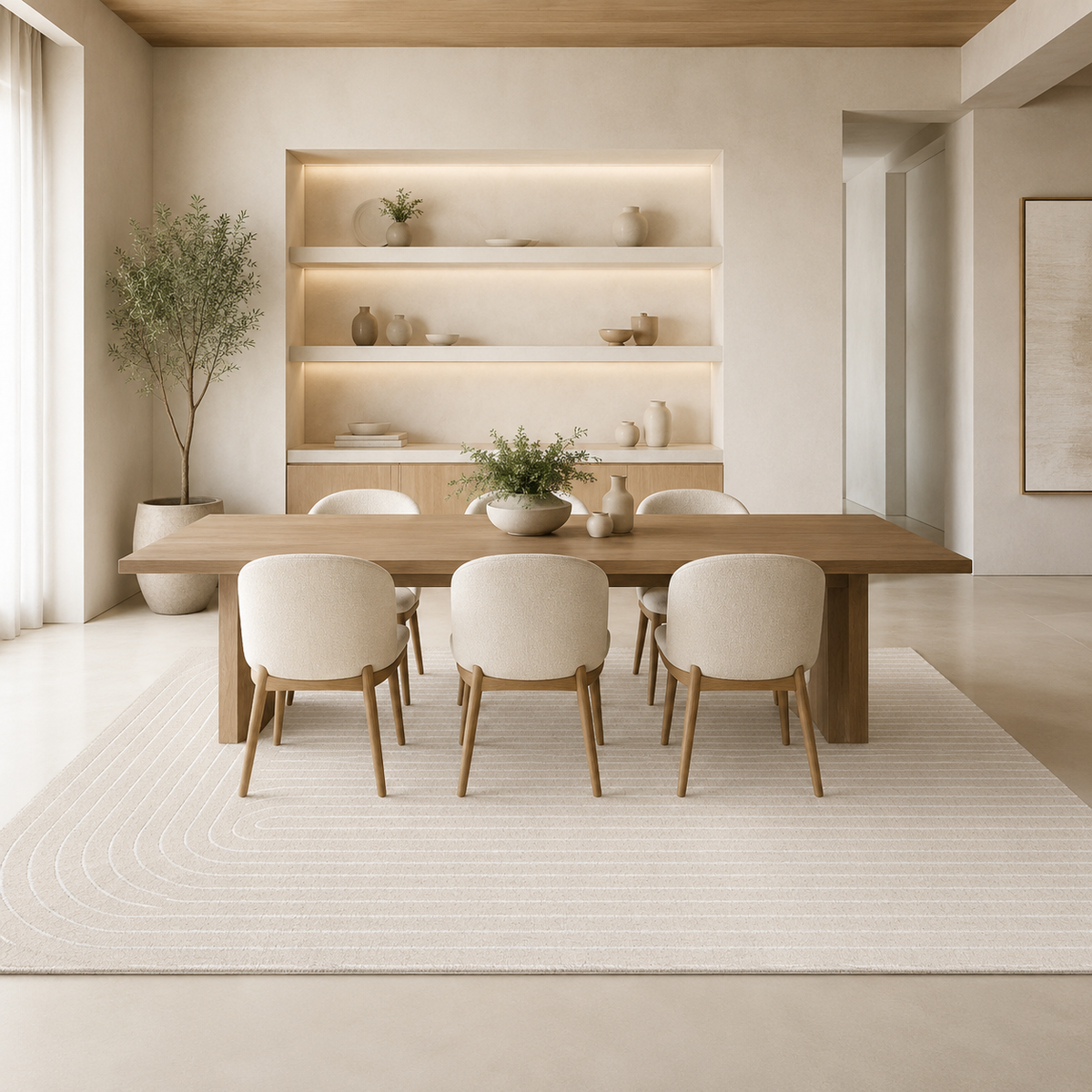 Tapis Scandinave Crème - Sora