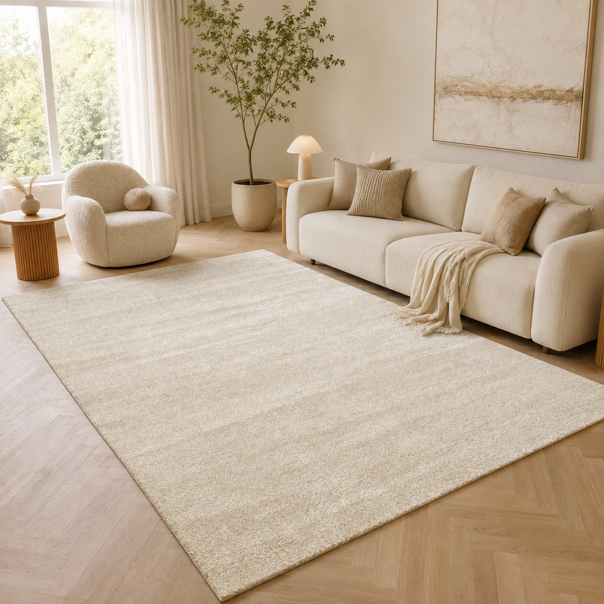 Tapis Scandinave Beige - Miel