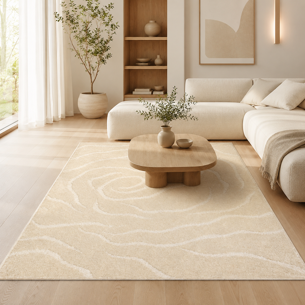 Tapis Scandinave Crème - Cocon