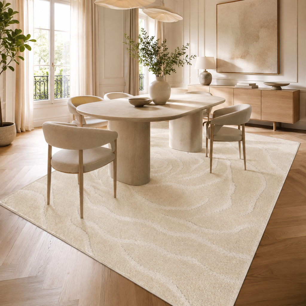 Tapis Scandinave Crème - Cocon