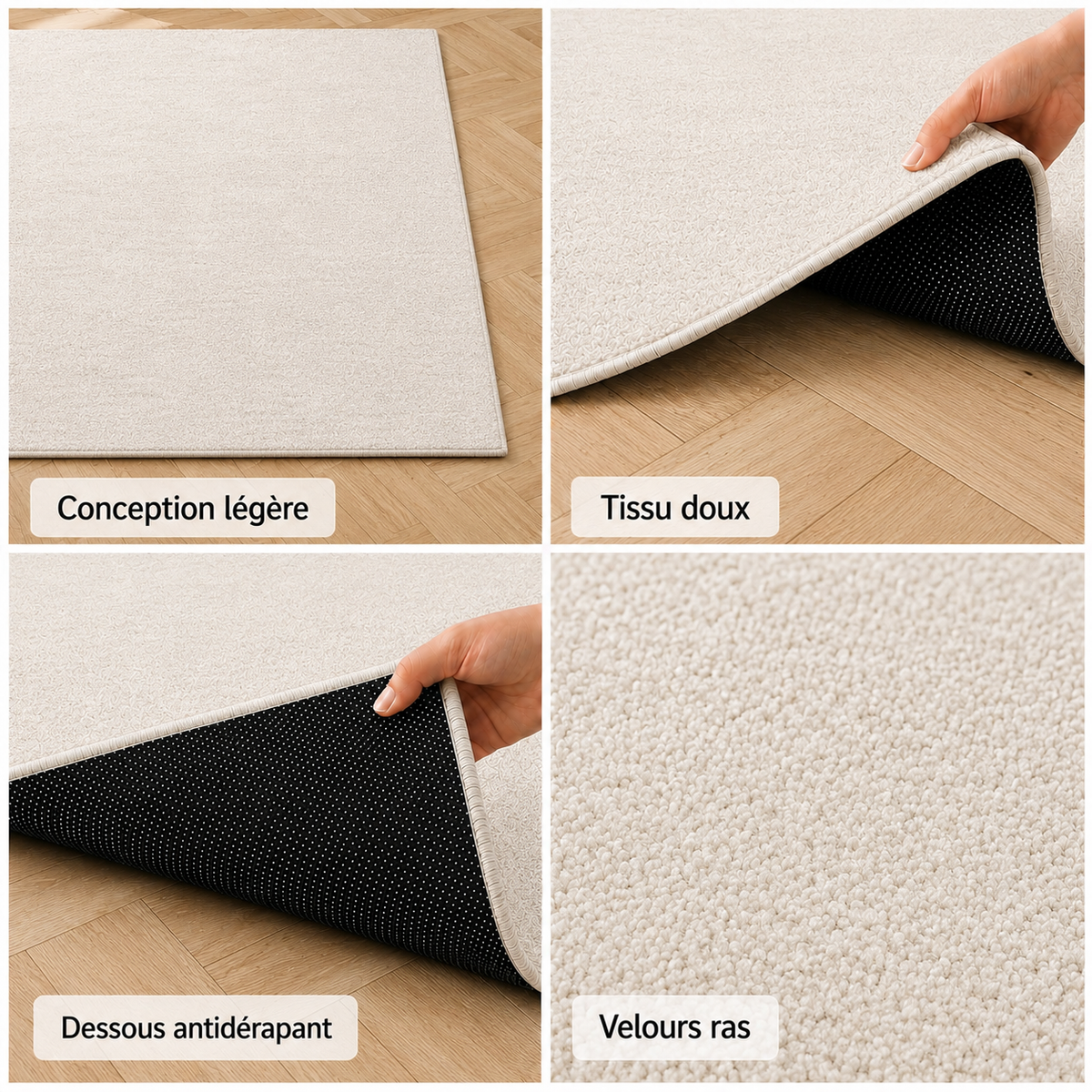 Tapis Uni Crème - Naya