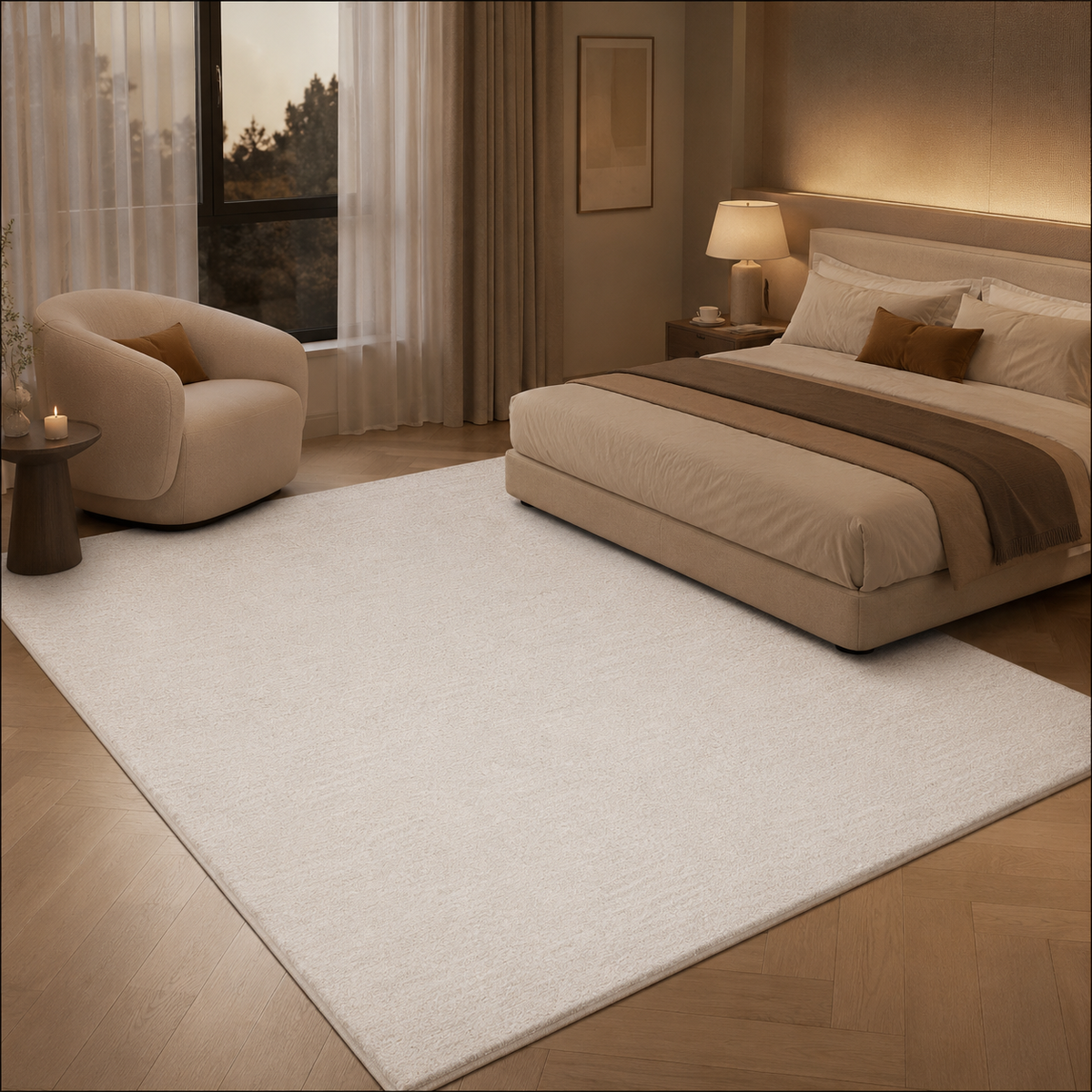 Tapis Uni Crème - Naya