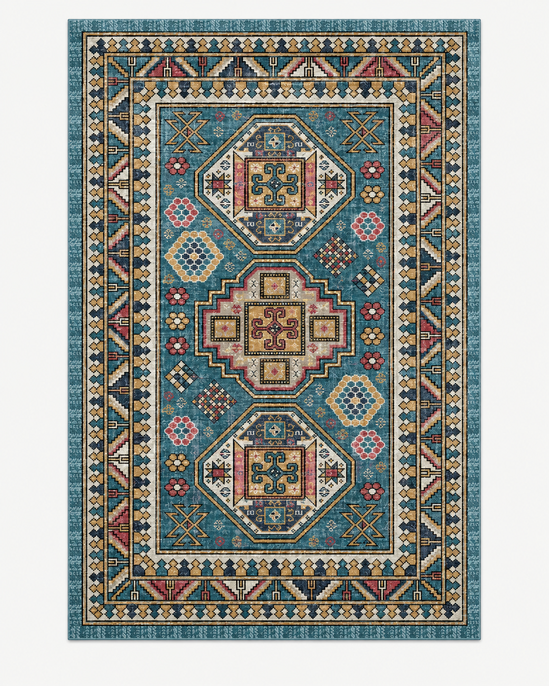 Tapis Oriental Bleu - Azur