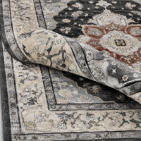 Tapis Oriental Anthracite - Ardoise