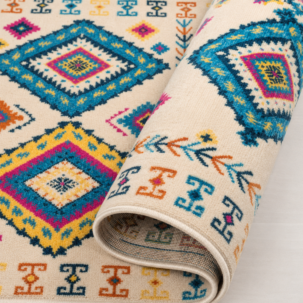 Tapis Berbère Multicolore - Yasmin