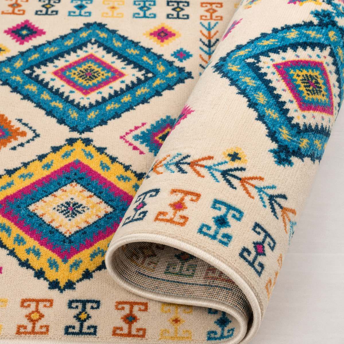 Tapis Berbère Multicolore - Yasmin