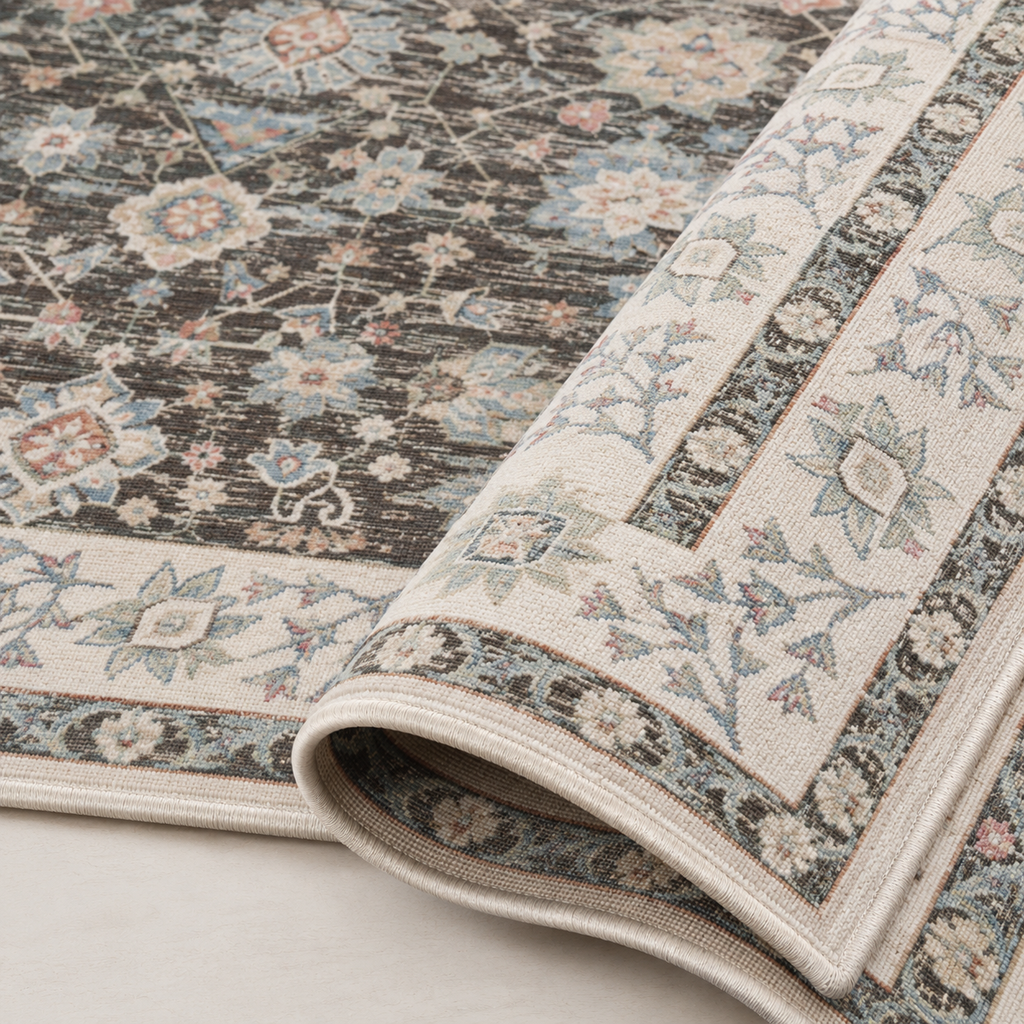 Tapis Oriental Gris et Beige - Samir