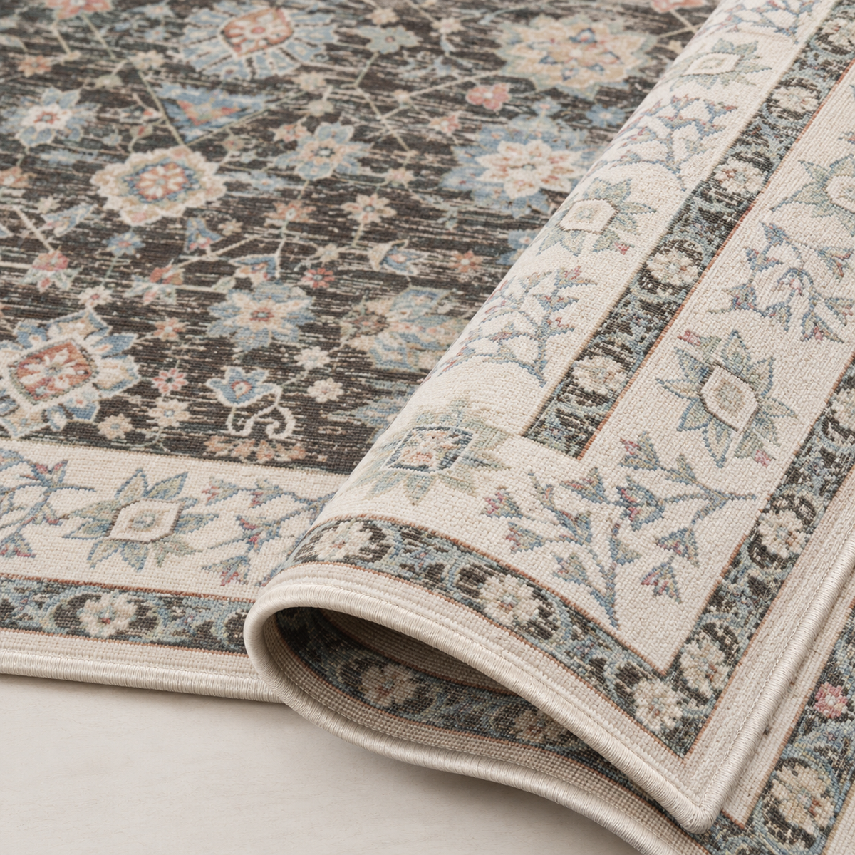 Tapis Oriental Gris et Beige - Samir