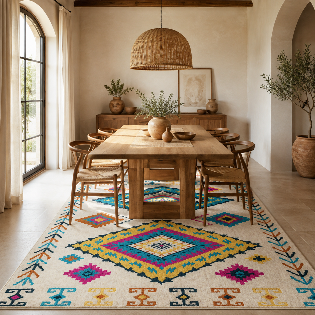 Tapis Berbère Multicolore - Yasmin