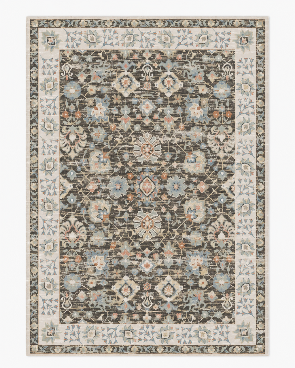 Tapis Oriental Gris et Beige - Samir