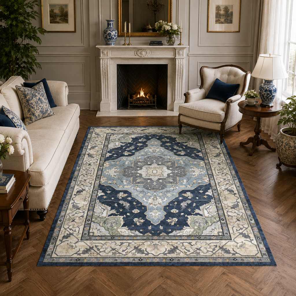 Tapis Oriental Bleu - Naël