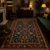 Tapis Oriental Rouge et Noir - Kaysan
