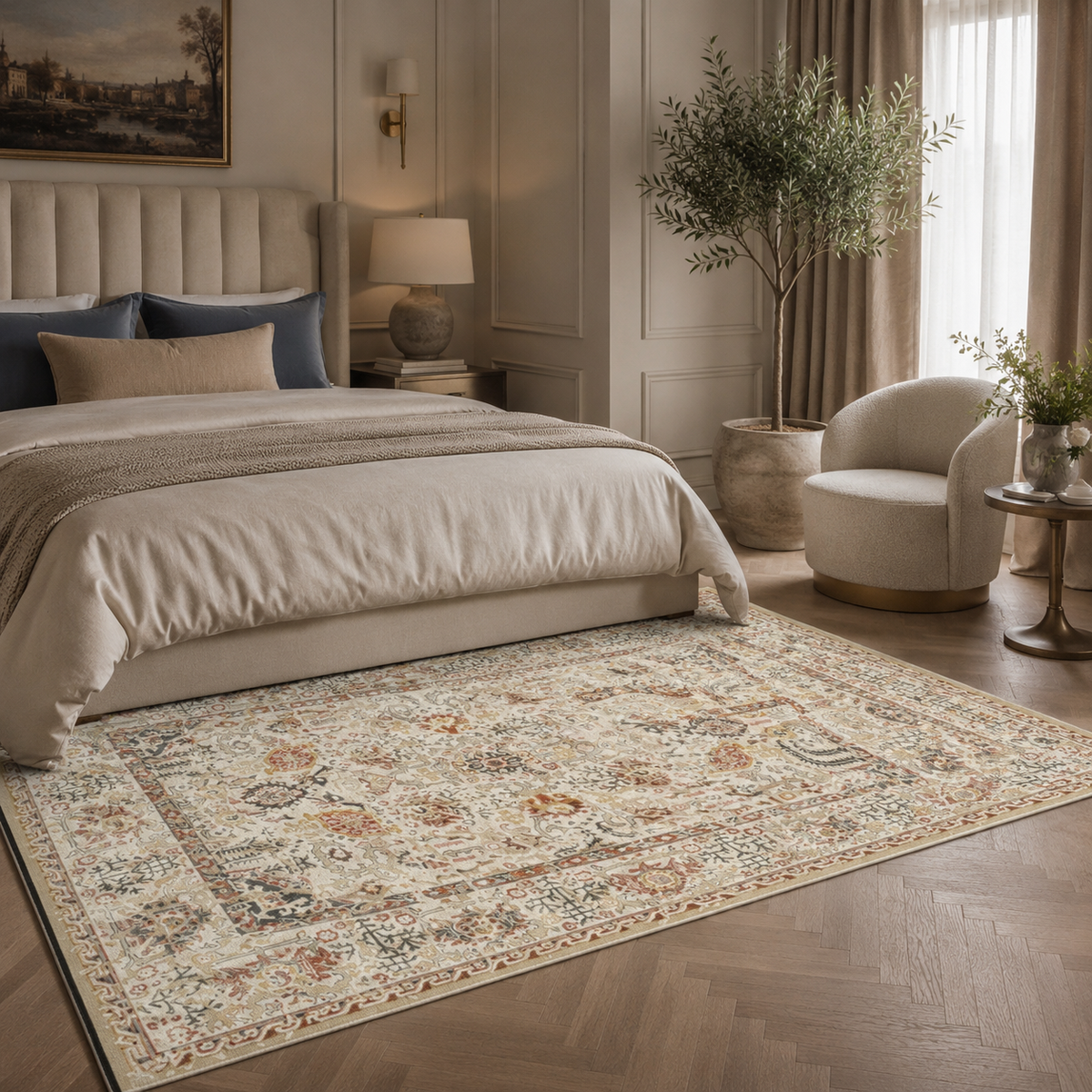 Tapis Oriental Crème - Nour