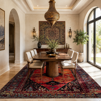 Tapis Oriental Rouge et Orange - Zafir