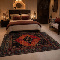 Tapis Oriental Rouge et Orange - Zafir