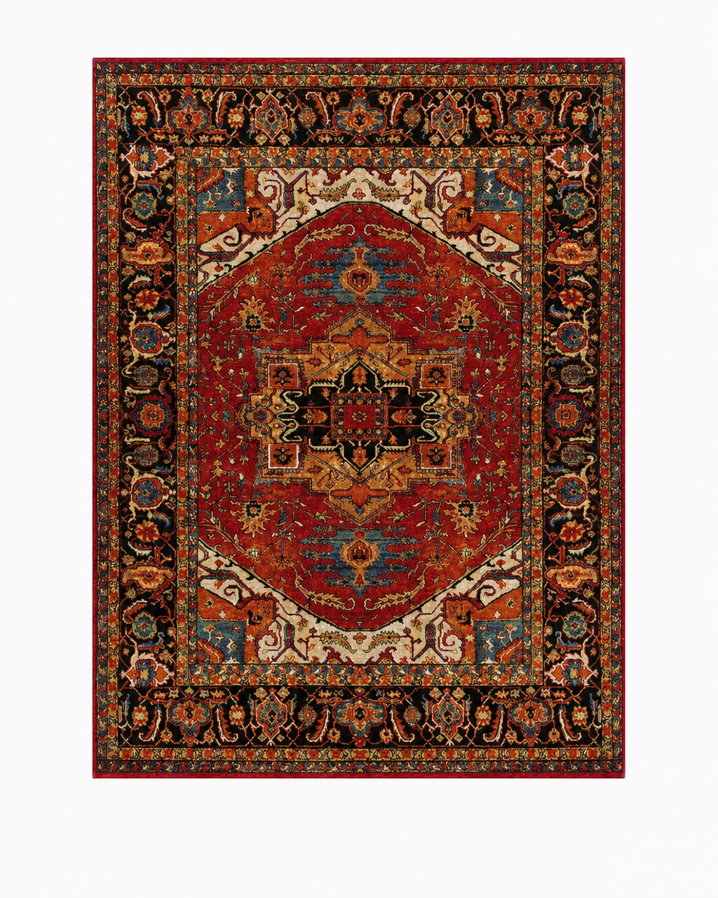 Tapis Oriental Rouge Terracotta - Rami