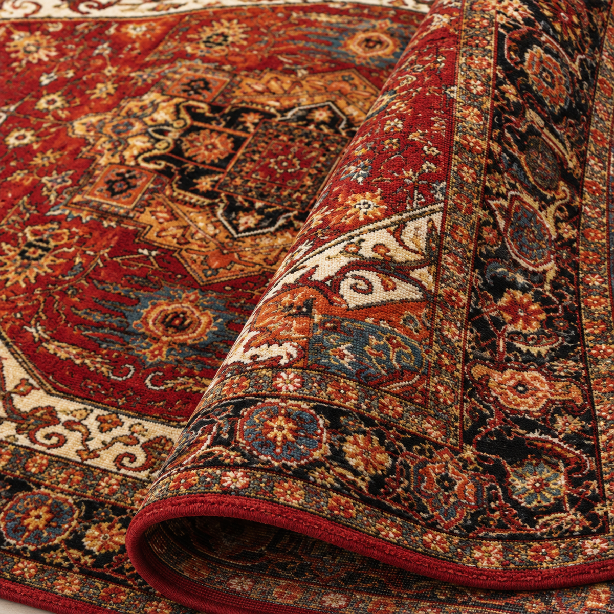 Tapis Oriental Rouge Terracotta - Rami