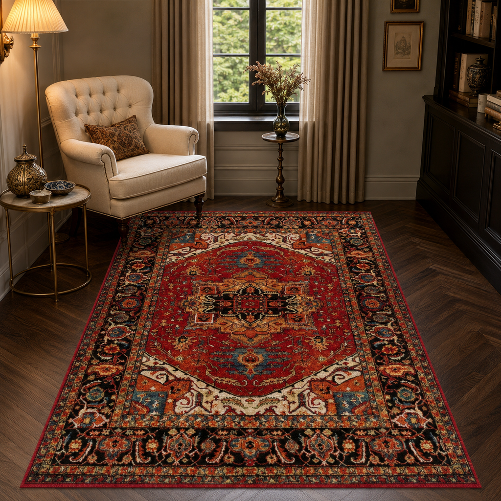 Tapis Oriental Rouge Terracotta - Rami