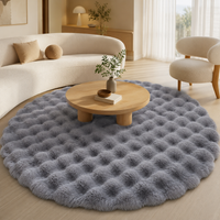Tapis Shaggy / Poils long Rond - Elara