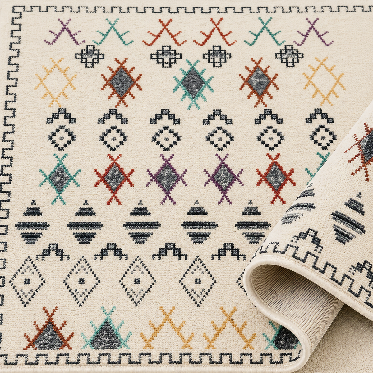 Tapis Berbère Crème - Rif