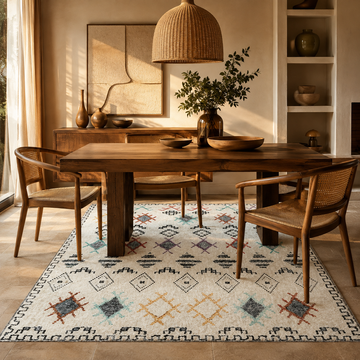 Tapis Berbère Crème - Rif