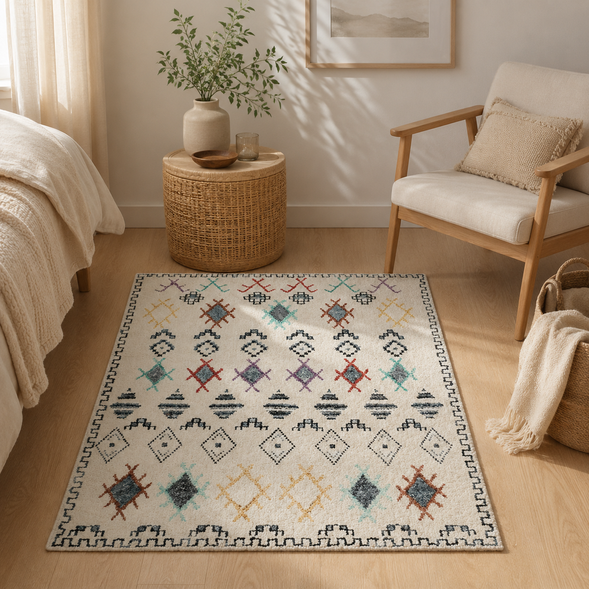 Tapis Berbère Crème - Rif