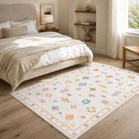 Tapis Berbère Crème Multicolore - Ourika
