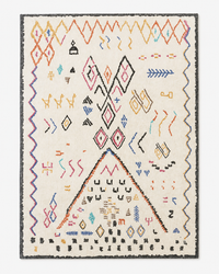 Tapis Berbère Crème Multicolore - Yuna