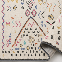 Tapis Berbère Crème Multicolore - Yuna