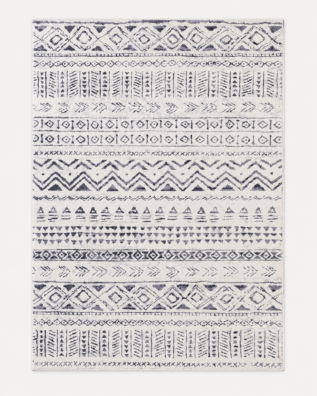 Tapis Berbère Crème et Gris - Elia