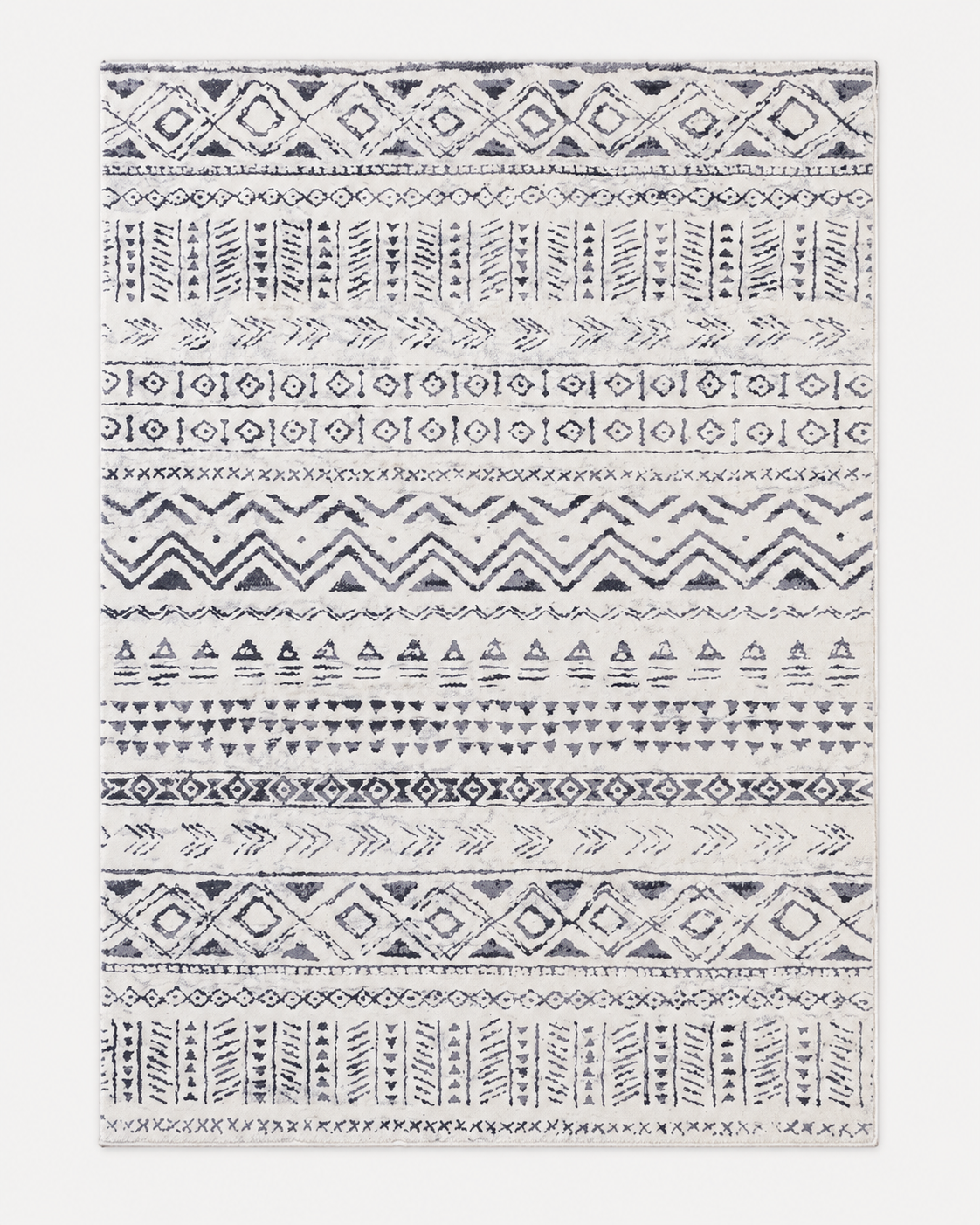 Tapis Berbère Crème et Gris - Elia