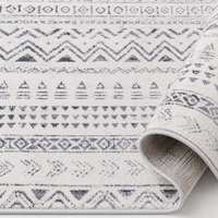Tapis Berbère Crème et Gris - Elia