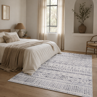 Tapis Berbère Crème et Gris - Elia