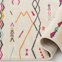 Tapis Berbère Crème Multicolore - Taza