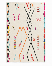 Tapis Berbère Crème Multicolore - Taza