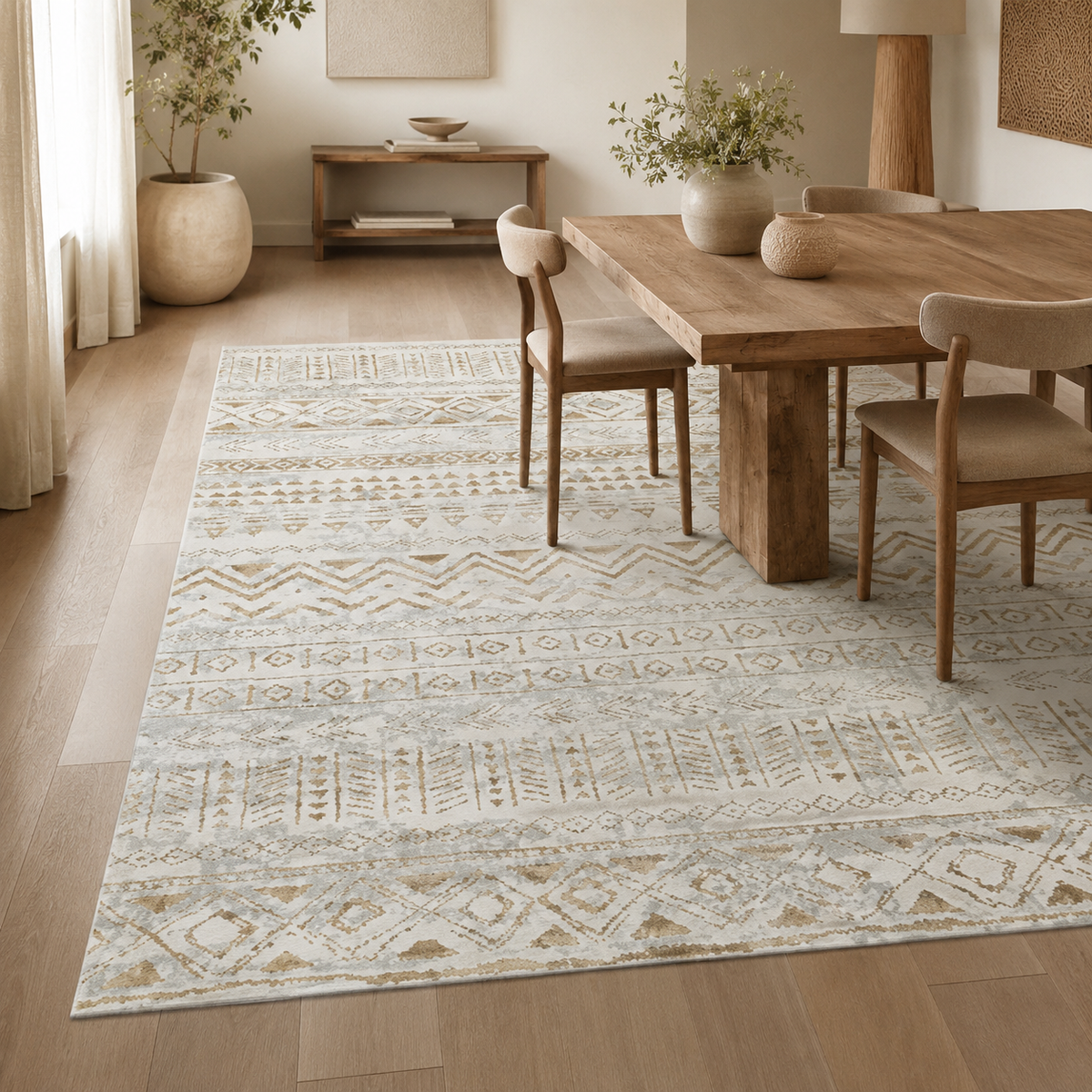 Tapis Berbère Ivoire Doré - Niya