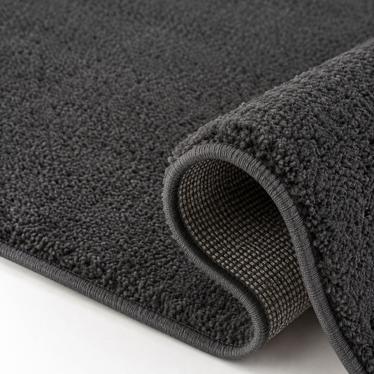 Tapis Uni Gris Anthracite - Soren