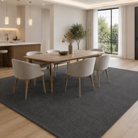 Tapis Uni Gris Anthracite - Soren
