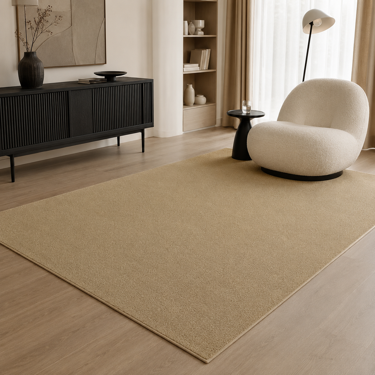 Tapis Uni Beige - Tao