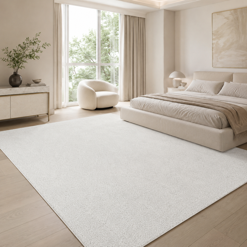 Tapis Uni Blanc - Milo