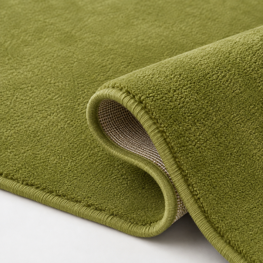 Tapis Uni Vert Olive - Olea